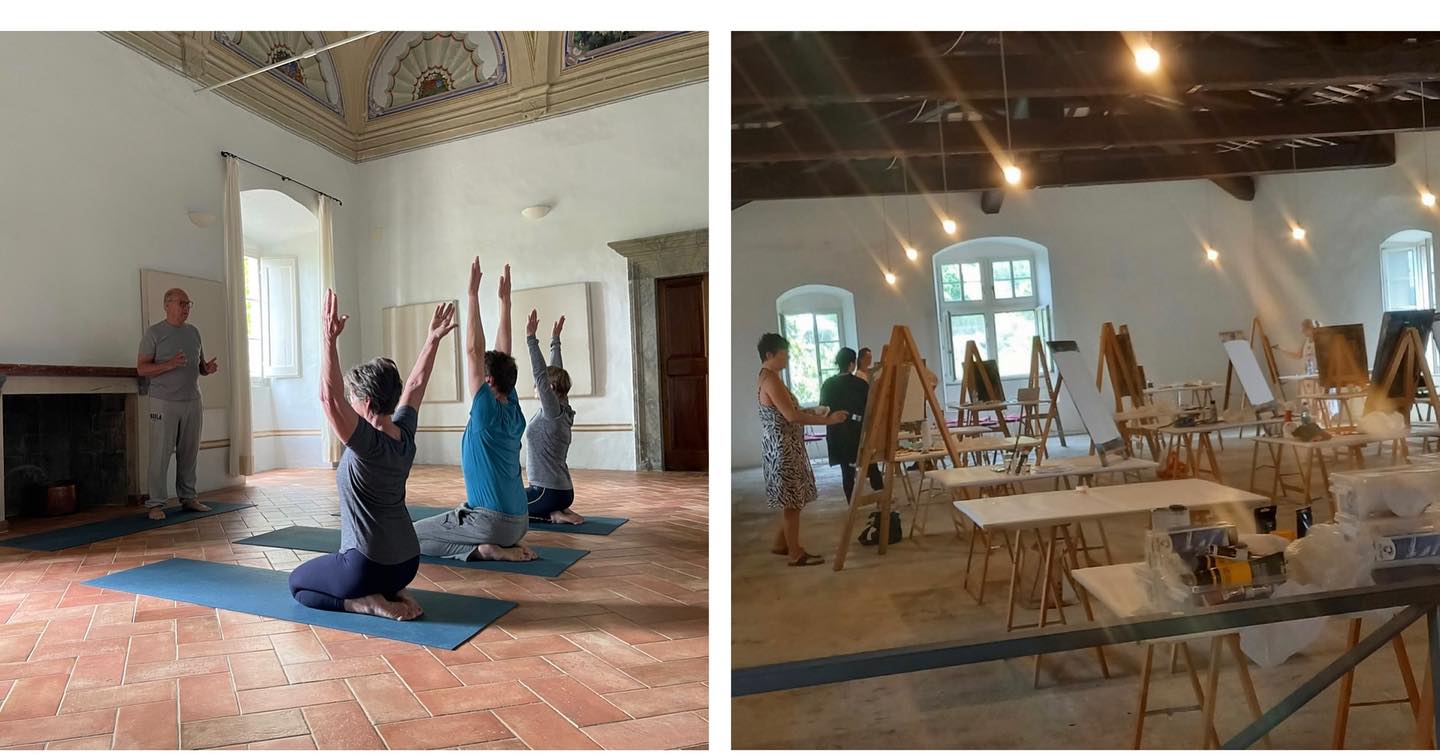 Yoga og malekurs i Umbria