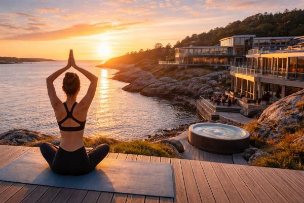 Illustrasjonsbilde – yoga i vakre kystomgivelser.