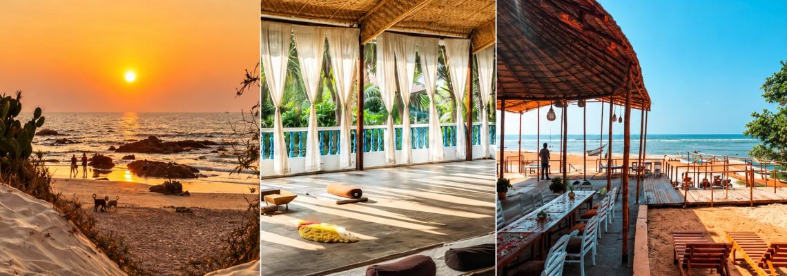 Yogaretreat ved stranden i Goa